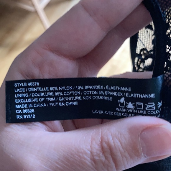 Platinum Black Lace Bralette - Picture 7 of 8